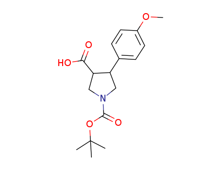 1-(tert-butoxycarbonyl)-4-(4-methoxyphenyl)pyrrolidine-3-carboxylic acid