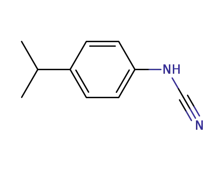 Molecular Structure of 163805-10-5 (Cyanamide, [4-(1-methylethyl)phenyl]- (9CI))