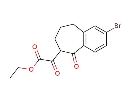 Molecular Structure of 870679-54-2 (ethyl γ-(7-bromo-1-oxo-2,3,4,5-tetrahydrobenzocyclohepten-2-yl)-α-oxoacetate)