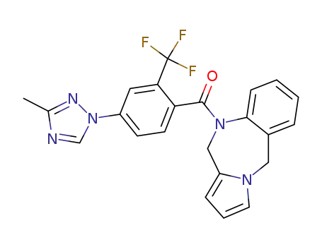 [4-(3-Methyl-1,2,4-triazol-1yl)-2-trifluoromethyl-phenyl](5H,11H-pyrrolo[2,1-c][1,4]benzodiazepin-10-yl)-methanone