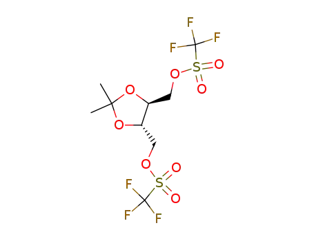 Molecular Structure of 123136-05-0 ((4S,5S)-2,2-dimethyl-4,5-bis(trifluoromethylsulfonyloxymethyl)-1,3-dioxolane)
