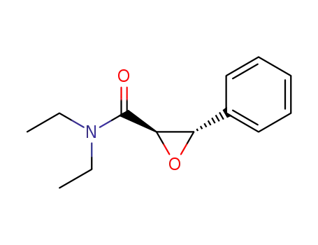 Molecular Structure of 215924-08-6 (Oxiranecarboxamide, N,N-diethyl-3-phenyl-, (2R,3S)-)