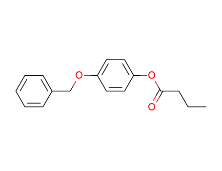 Molecular Structure of 6638-15-9 (4-(benzyloxy)phenyl butanoate)
