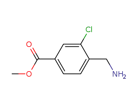 Molecular Structure of 940062-11-3 (methyl 4-(aminomethyl)-3-chlorobenzoate)