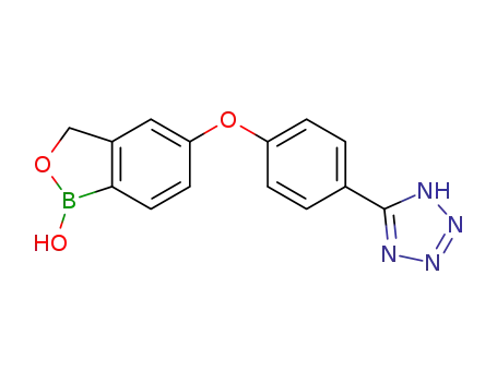 Molecular Structure of 947162-19-8 (5-(4-(1H-tetrazol-5-yl)phenoxy)benzo[c][1,2]oxaborol-1(3H)-ol)