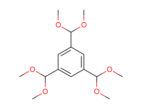 Molecular Structure of 107384-02-1 (1,3,5-benzenetricarbaldehyde hexamethylacetal)
