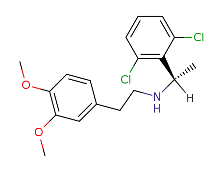 Molecular Structure of 121443-83-2 ((S)-N-<2-(3,4-Dimethoxyphenyl)ethyl>-1-(2,6-dichlorophenyl)ethylamine)