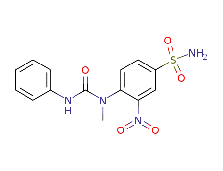 Benzenesulfonamide, 4-[methyl[(phenylamino)carbonyl]amino]-3-nitro-