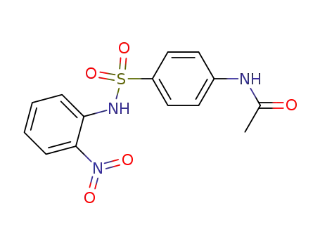 Molecular Structure of 7461-20-3 (4-AcetaMido-N-(2-nitrophenyl)benzenesulfonaMide, 97%)