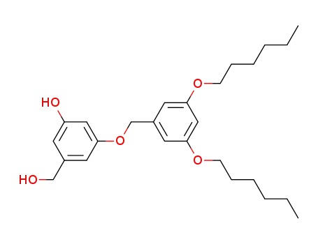 Molecular Structure of 848474-41-9 (Benzenemethanol, 3-[[3,5-bis(hexyloxy)phenyl]methoxy]-5-hydroxy-)