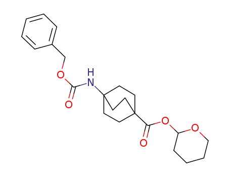 2-tetrahydropyranyl 4-benzyloxycarbonylamino bicyclo[2.2.2]octane-1-carboxylate