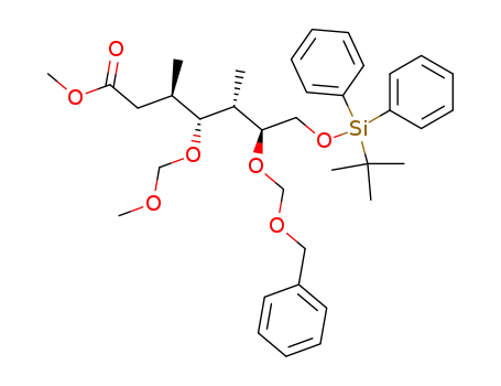 (3R,4R,5S,6S)-6-[(benzyloxy)methoxy]-7-(tert-butyldiphenylsilanyloxy)-4-methoxymethoxy-3,5-dimethylheptanoic acid methyl ester