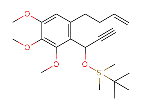 [1-(6-but-3-enyl-2,3,4-trimethoxy-phenyl)-prop-2-ynyloxy]-<i>tert</i>-butyl-dimethyl-silane