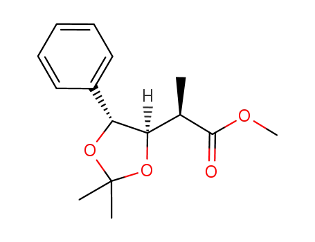 methyl (R)-2-[(4R,5R)-2,2-dimethyl-5-phenyl-1,3-dioxolan-4-yl]propanoate
