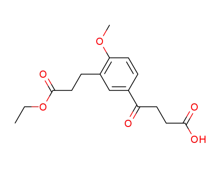 3-(3-ethoxy-3-oxopropyl)-4-methoxy-γ-oxobenzenebutanoic acid