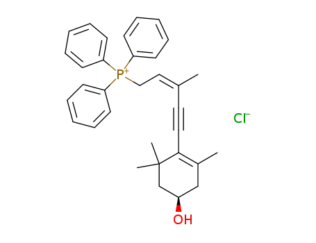 [(Z)-5-((R)-4-Hydroxy-2,6,6-trimethyl-cyclohex-1-enyl)-3-methyl-pent-2-en-4-ynyl]-triphenyl-phosphonium; chloride
