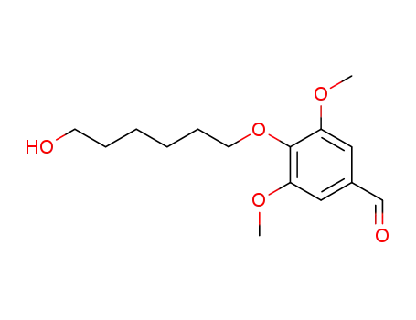 Molecular Structure of 154786-34-2 (4-[(6-hydroxyhexyl)oxy]-3,5-dimethoxybenzaldehyde)