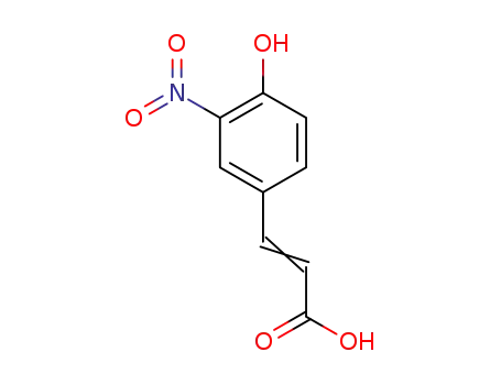 Molecular Structure of 19006-46-3 (4-HYDROXY-3-NITROCINNAMIC ACID)