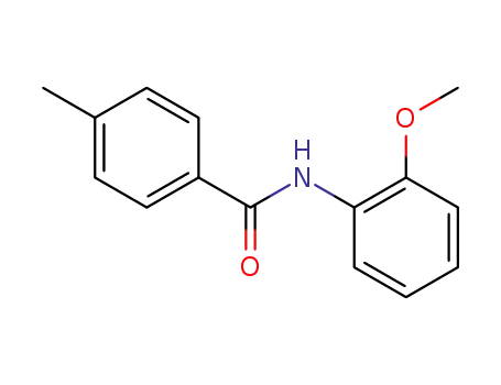 Molecular Structure of 122589-84-8 (N-(2-Methoxyphenyl)-4-MethylbenzaMide, 97%)