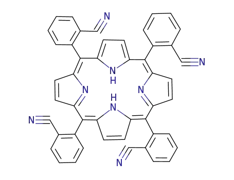 Molecular Structure of 80659-97-8 (5,10,15,20-tetrakis(o-cyanophenyl)porphyrin)