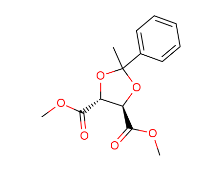 1,3-Dioxolane-4,5-dicarboxylicacid, 2-methyl-2-phenyl-, 4,5-dimethyl ester, (4R,5R)- cas  104333-83-7