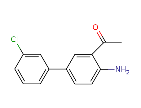 Molecular Structure of 304854-19-1 (1-(4-amino-3'-chloro-biphenyl-3-yl)-ethanone)