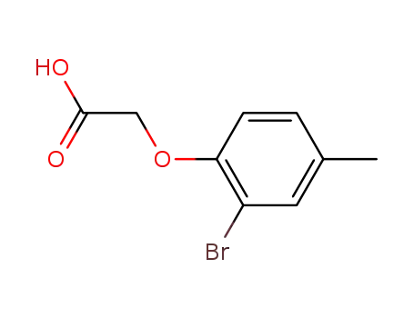 Molecular Structure of 25181-66-2 ((2-BROMO-4-METHYLPHENOXY)ACETIC ACID)