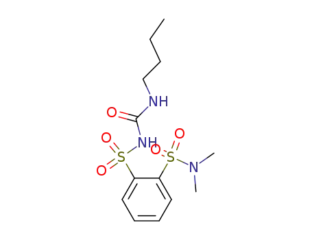 Molecular Structure of 147542-69-6 (N-(n-Butylamino)carbonyl-2-(N,N-dimethylaminosulfonyl)benzenesulfonamide)