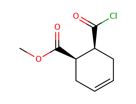 3-CYCLOHEXENE-1-CARBOXYLIC ACID 6-(CHLOROCARBONYL)-,METHYL ESTER,(1R-CIS)-