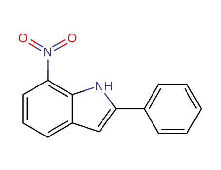 Molecular Structure of 64890-06-8 (7-Nitro-2-phenyl-1H-indole)