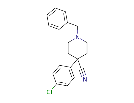 4-Piperidinecarbonitrile, 4-(4-chlorophenyl)-1-(phenylmethyl)-