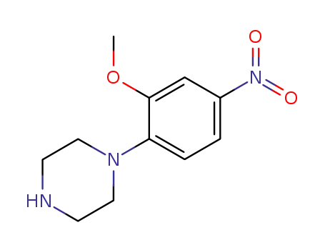 Molecular Structure of 170912-81-9 (Piperazine, 1-(2-methoxy-4-nitrophenyl)-)
