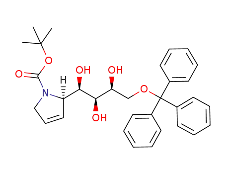 tert-butyl (2R)-2-[(2S,3S)-4-(triphenylmethyloxy)-1,2,3-trihydroxybutyl]-2,5-dihydro-1H-pyrrole-1-carboxylate