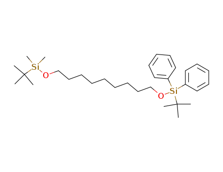 Molecular Structure of 158527-81-2 (4,14-Dioxa-3,15-disilaheptadecane,
2,2,3,3,16,16-hexamethyl-15,15-diphenyl-)