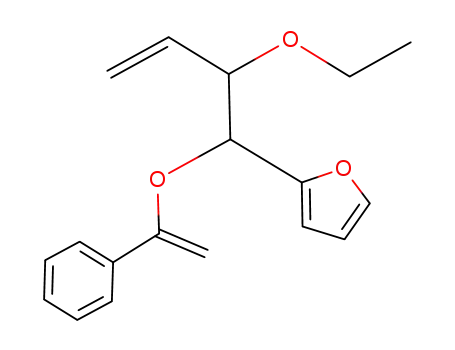 Molecular Structure of 934668-07-2 (2-(2-ethoxy-1-(phenylvinyloxy)but-3-enyl)furan)