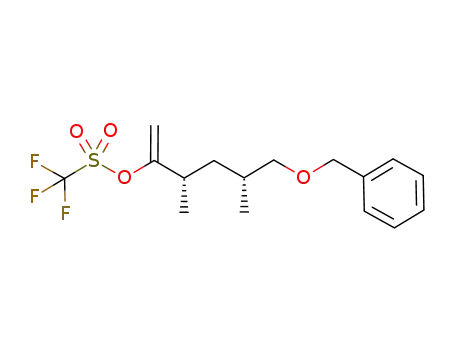 Methanesulfonic acid, 1,1,1-trifluoro-,
(2S,4R)-2,4-dimethyl-1-methylene-5-(phenylmethoxy)pentyl ester