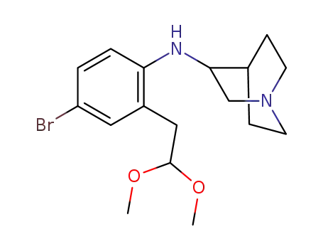 N-(4-Bromo-2-(2,2-dimethoxyethyl)phenyl)-quinuclidin-3-amine