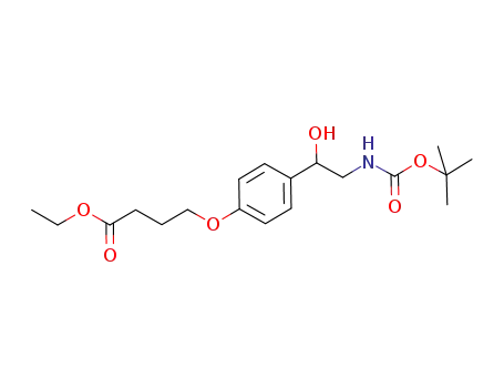 ethyl 4-{4-[2-(t-butylcarboxamido)-1-hydroxyethyl]phenoxy}butanoate