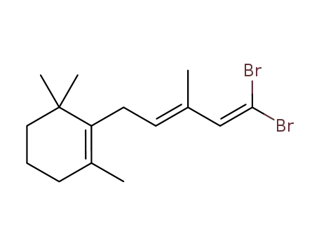 2-((E)-5,5-Dibromo-3-methyl-penta-2,4-dienyl)-1,3,3-trimethyl-cyclohexene