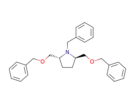 N-benzyl-trans-(2R,5R)-bis(benzyloxymethyl)-pyrrolidine