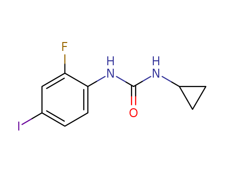 1-cyclopropyl-3-(2-fluoro-4-iodophenyl)urea