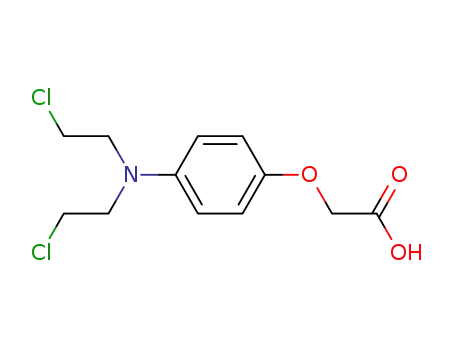 Molecular Structure of 17528-53-9 (4-N,N-bis(2-chloroethyl)aminophenoxyacetic acid)