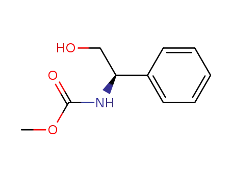 Molecular Structure of 209787-88-2 (Carbamic acid, [(1R)-2-hydroxy-1-phenylethyl]-, methyl ester)