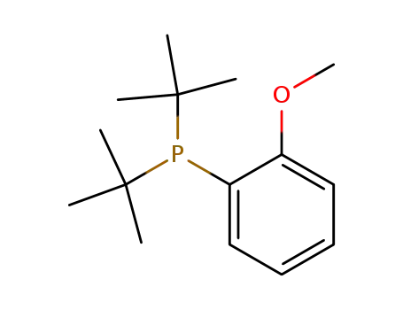 Molecular Structure of 53098-11-6 (Phosphine, bis(1,1-dimethylethyl)(2-methoxyphenyl)-)