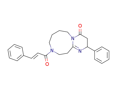 (E)-2-phenyl-9-(3-phenylacryloyl)-2,5,6,7,8,9,10,11-octahydro-3H-1,4a,9-triazabenzocyclononen-4-one