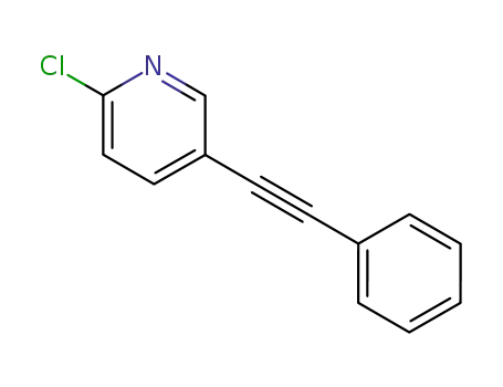 Molecular Structure of 87148-60-5 (Pyridine, 2-chloro-5-(phenylethynyl)-)