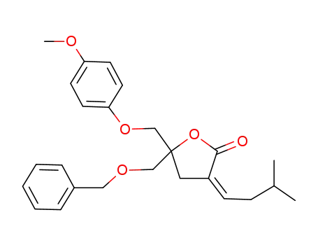 Z-5-[(4-methoxyphenoxy)methyl]-3-(3-methylbutylidene)-5-[(phenylmethoxy)methyl]-4,5-dihydrofuran-2-one