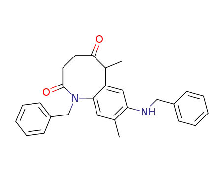 1-Benzyl-8-(benzylamino)-6,9-dimethyl-2,5-dioxo-1,2,3,4,5,6-hexahydro-1-benzazocine