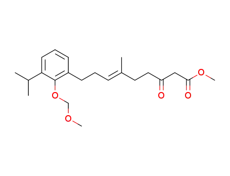 (E)-9-(3-Isopropyl-2-methoxymethoxy-phenyl)-6-methyl-3-oxo-non-6-enoic acid methyl ester