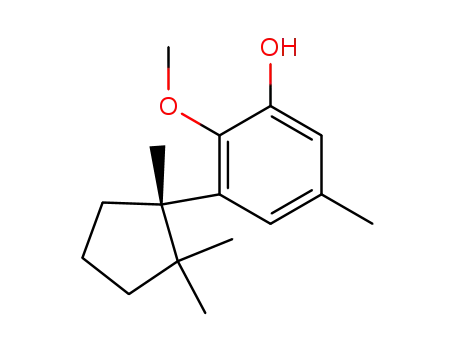 (1'S)-2-methoxy-5-methyl-3-(1',2',2'-trimethylcyclopentyl)phenol